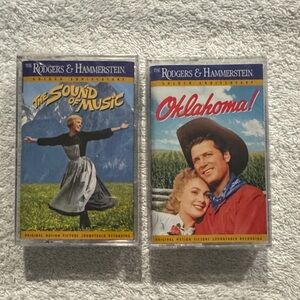 BRAND NEW! RARE! The Sound of Music and Oklahoma! Cassette Tapes. Collectible